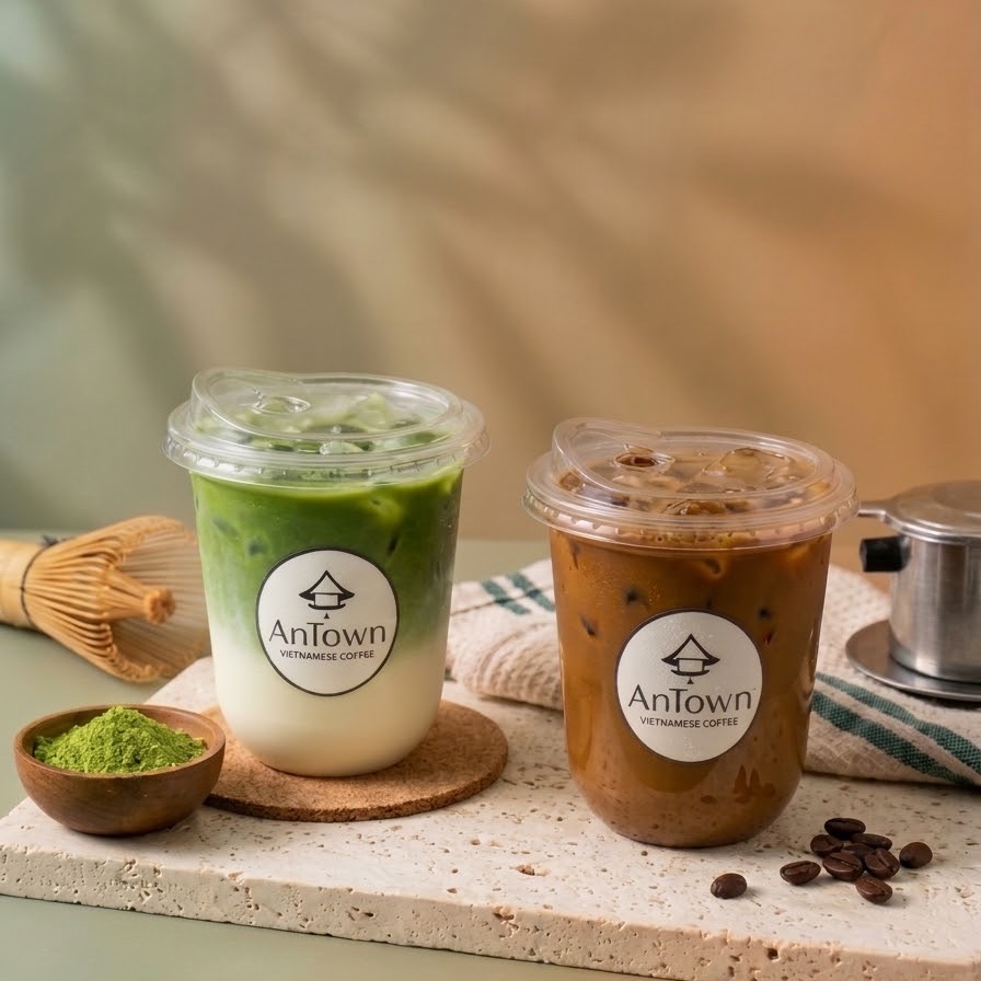 Combo A: 1 Matcha Latte + 1 Coffee (Regular size)