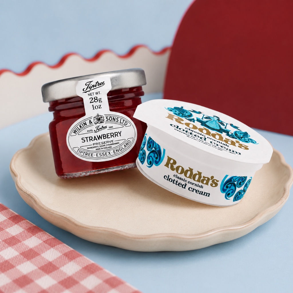 Roddas Clotted Cream & Tiptree Strawberry Jam Set (28g)